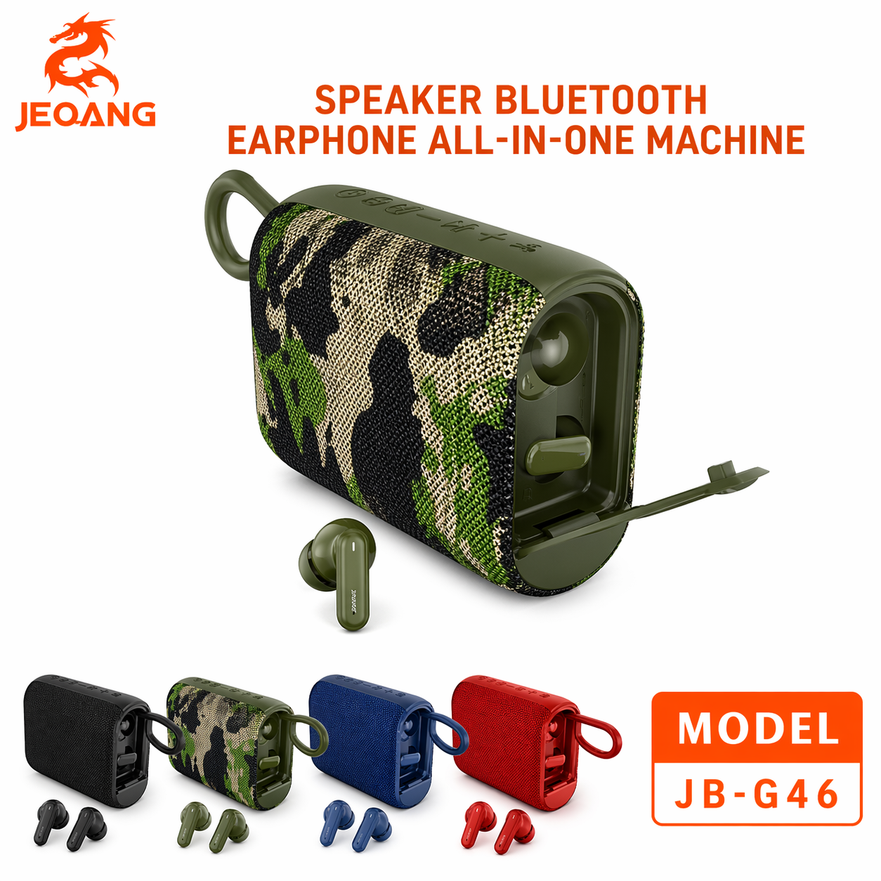 JB-G46 Bluetooth speaker+TWS earphones 2N1