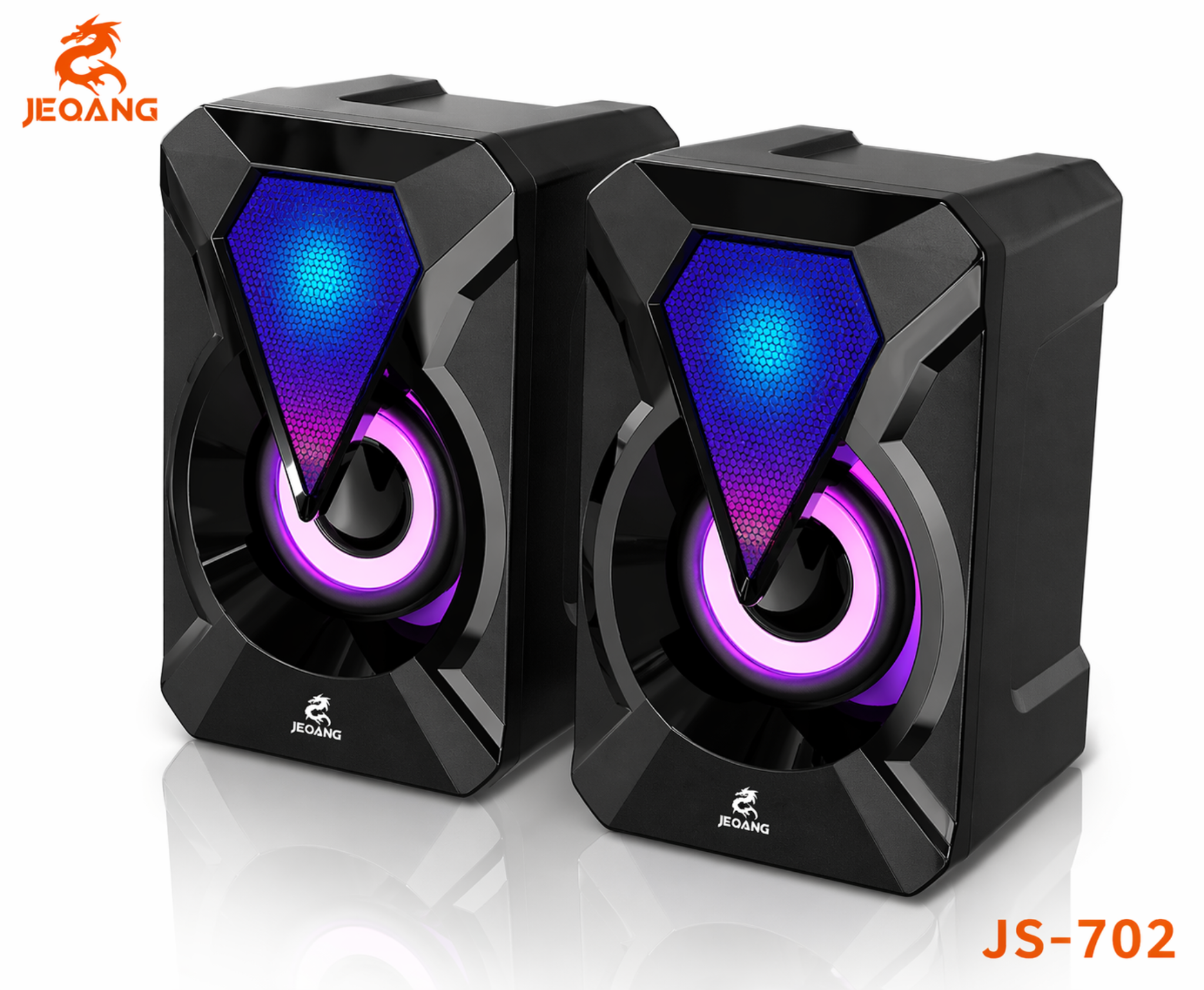 JS-702 Multimedia Speakers (RGB LED Speaker Set)