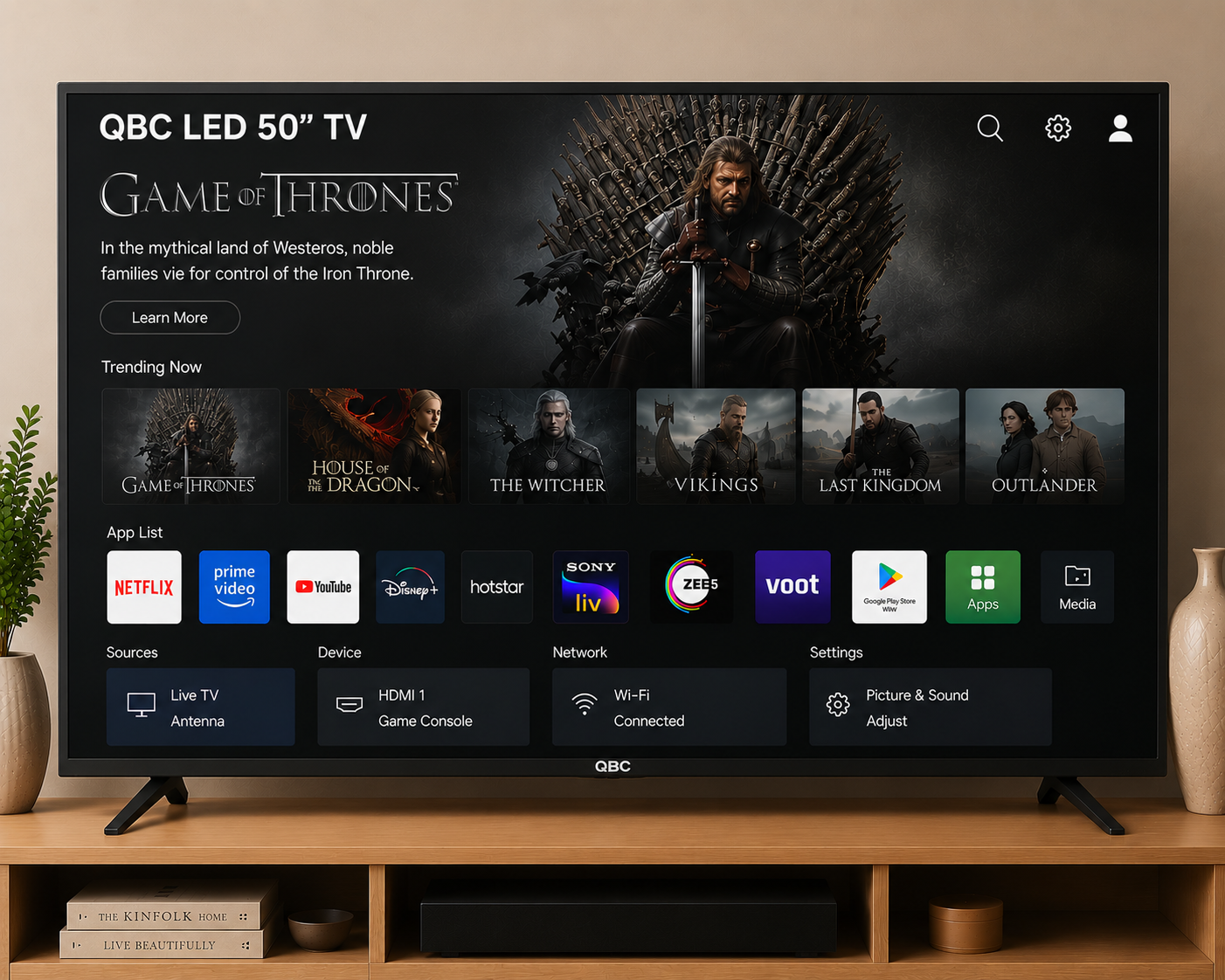 QBC LED 50'' TV