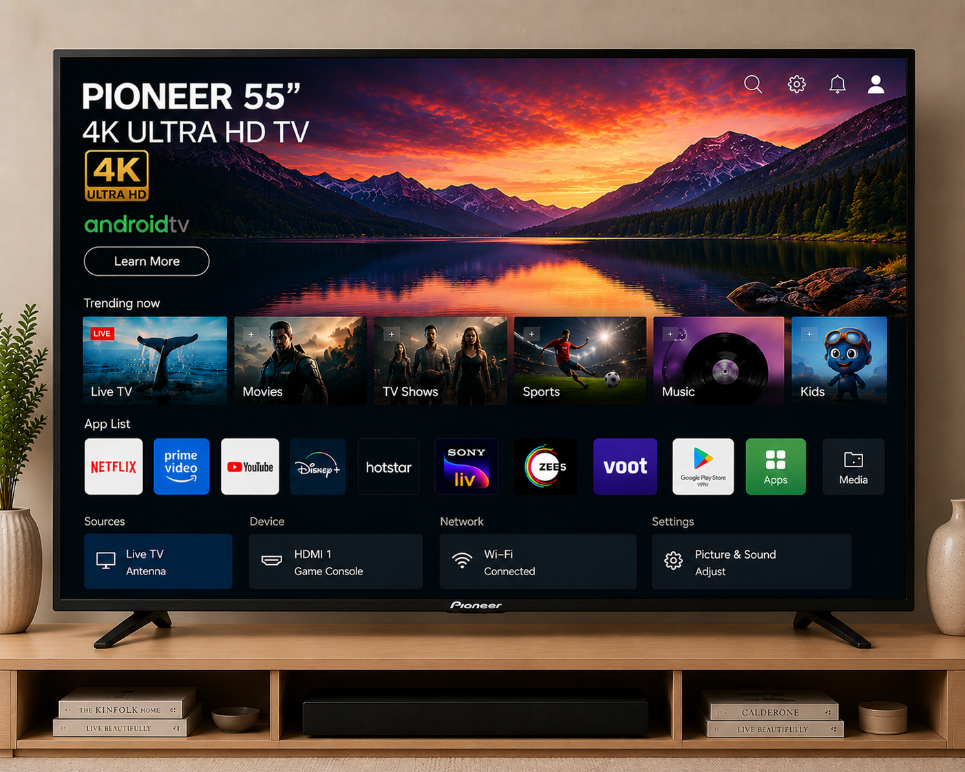 PIONEER 55'' 4K ULTRA HD TV