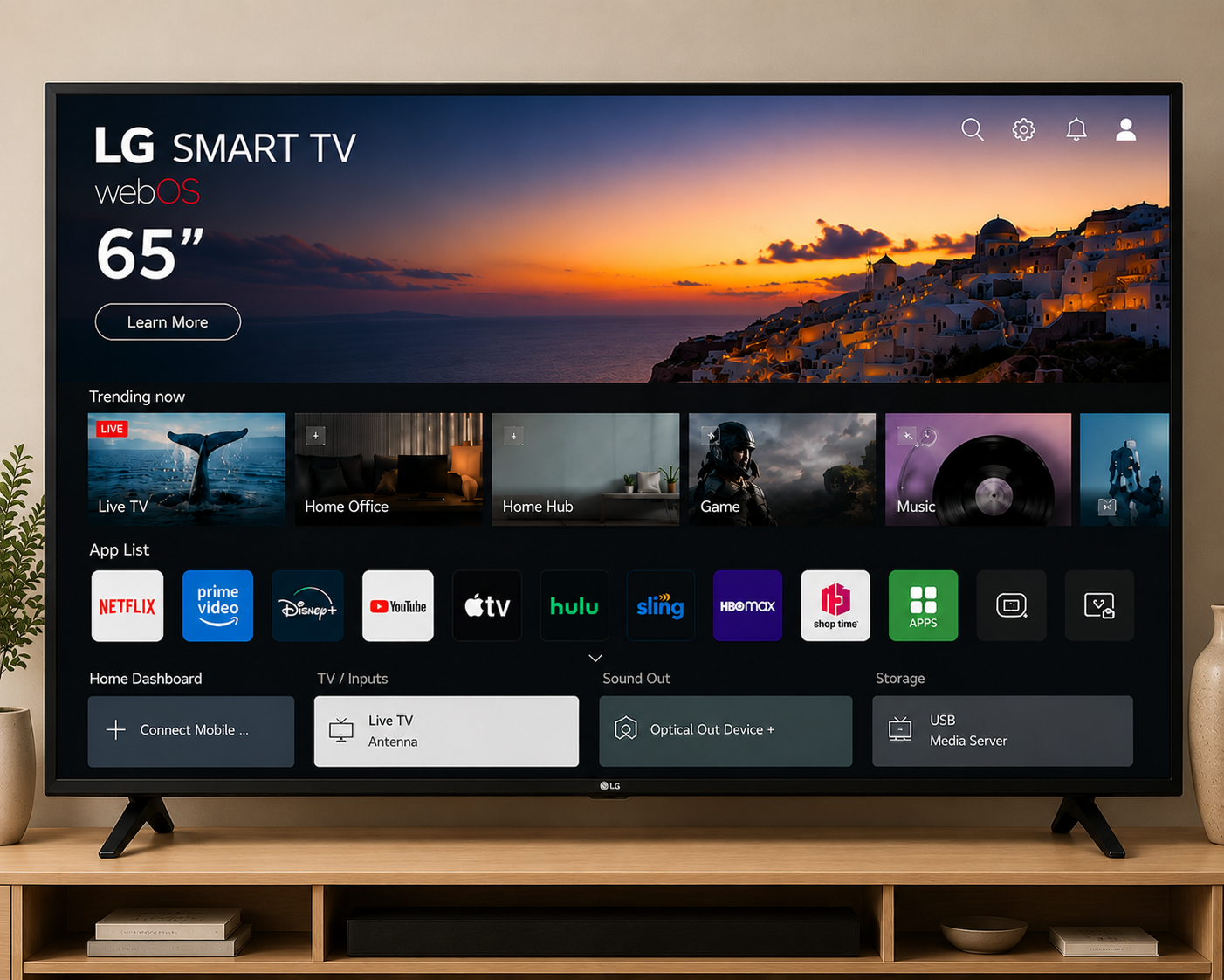 LG 65'' SMART TV