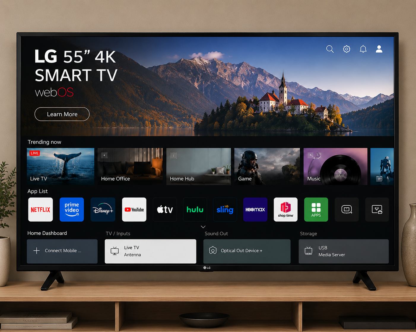 LG 55'' 4K SMART TV