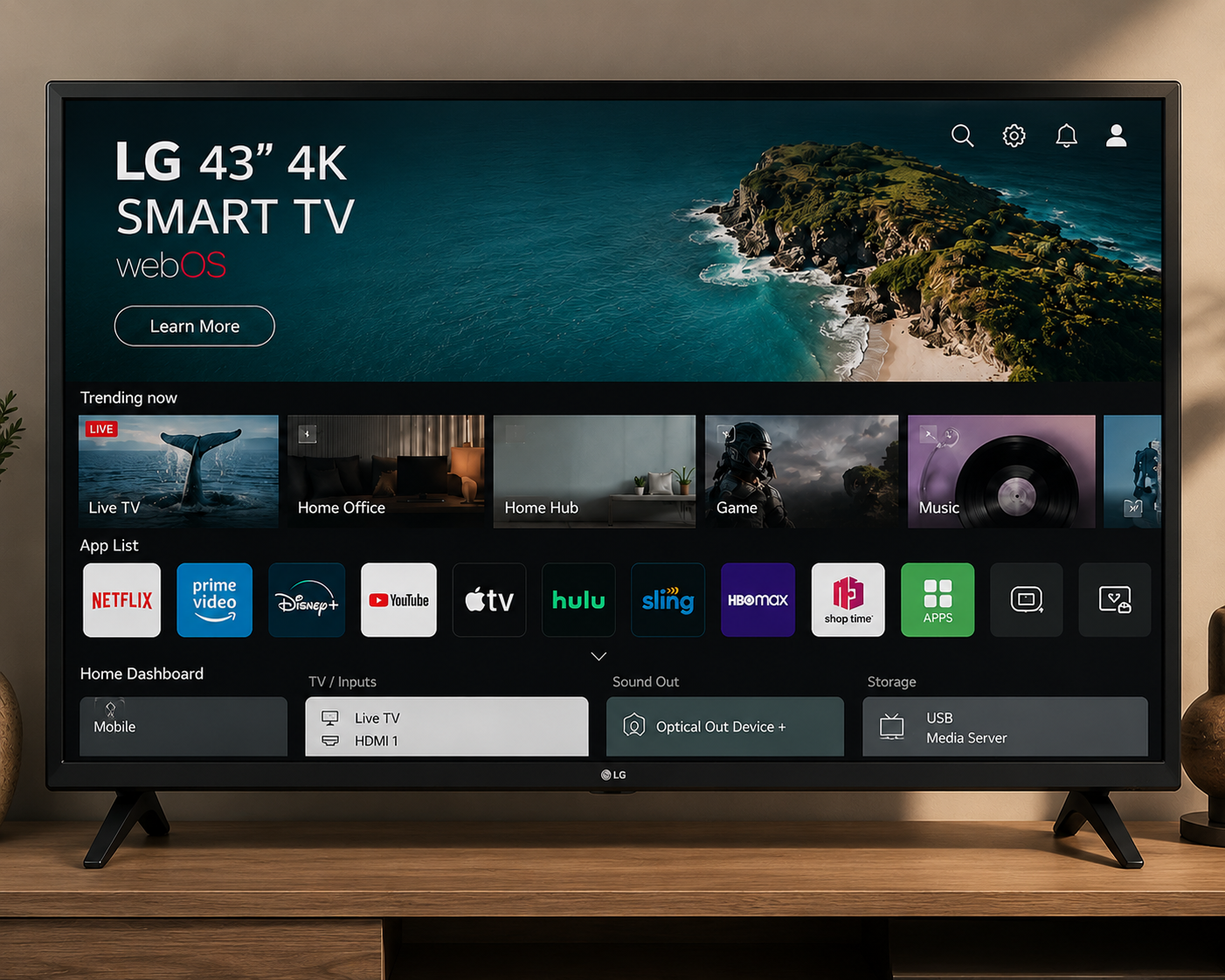 LG 43'' 4K SMART TV