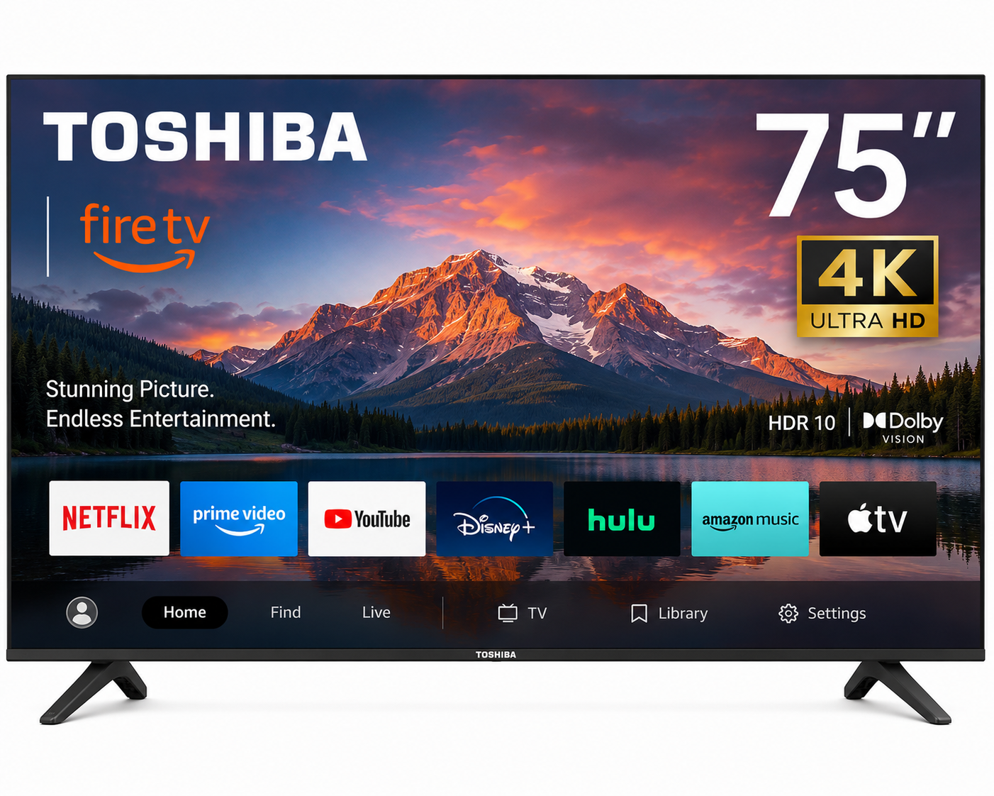 TOSHIBA 75'' 4K FIRE TV