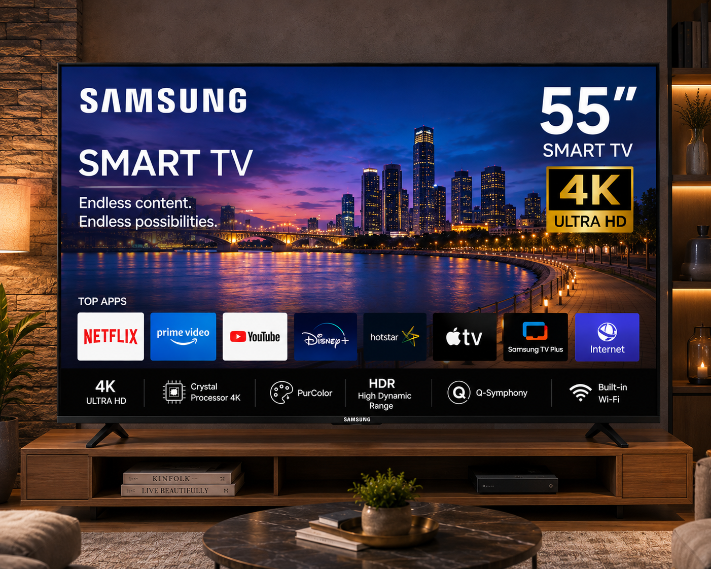 SAMSUNG 55'' SMART TV