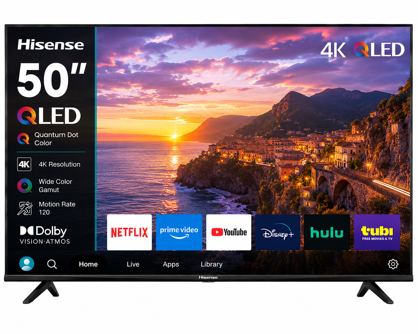 HISENSE 50'' 4K QLED TV