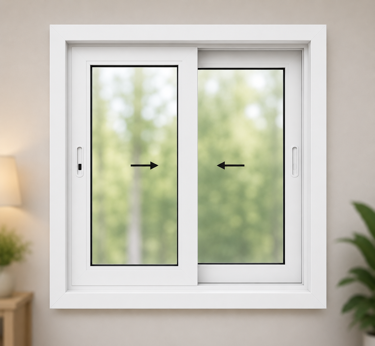 Sliding window  touch locks (2)   moon locks (1)