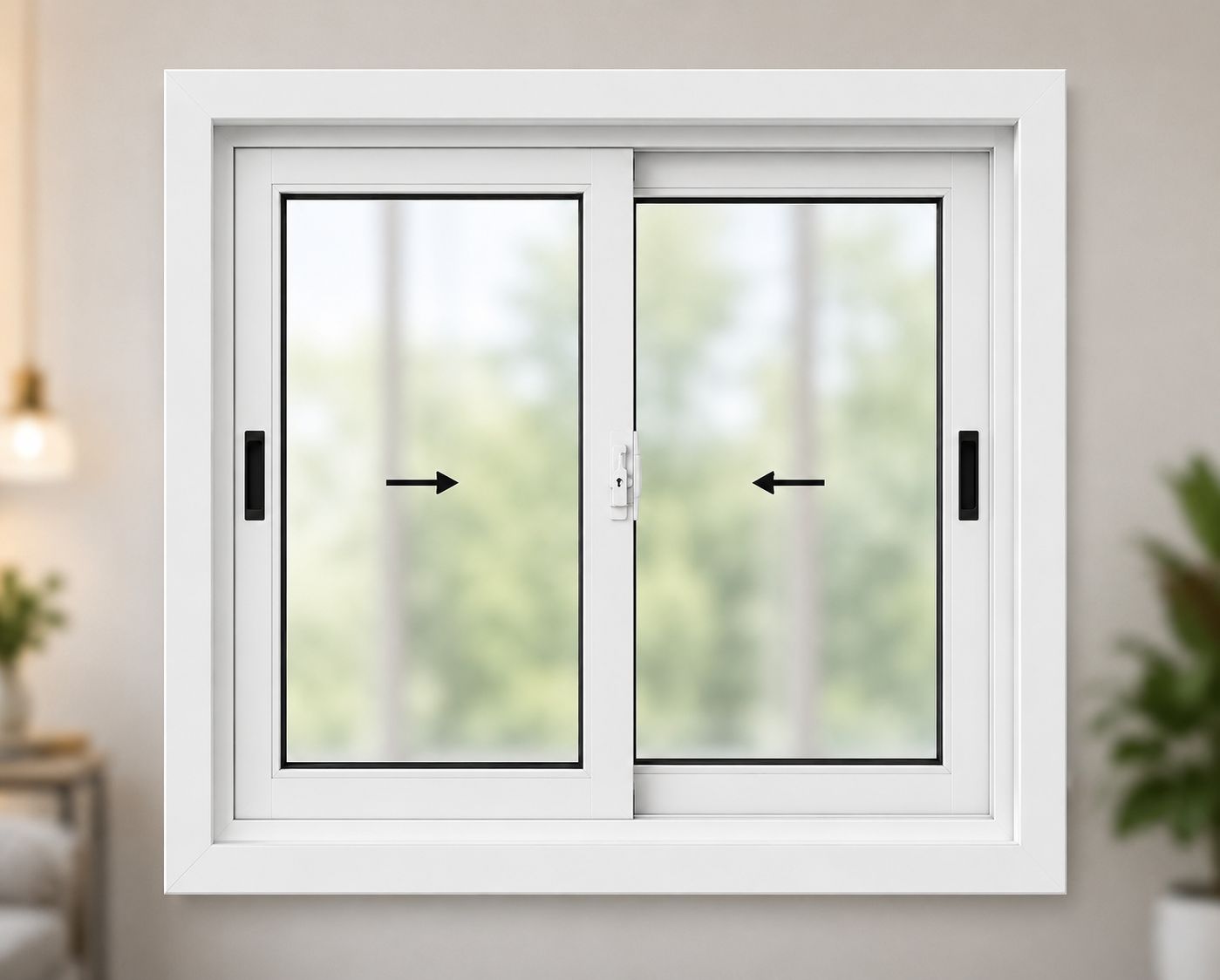 Sliding window  touch locks (2)   moon locks (1)