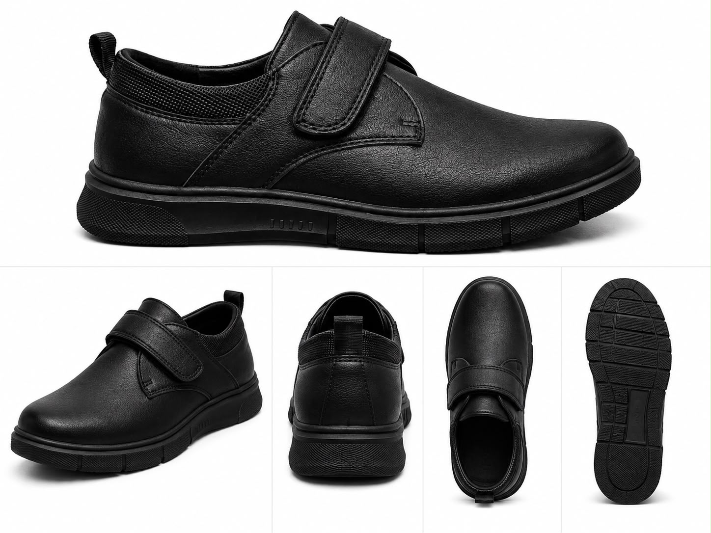 Boy school shoe with lace